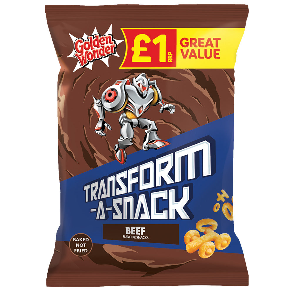 Golden Wonder Transformers Beef Crisps 56g