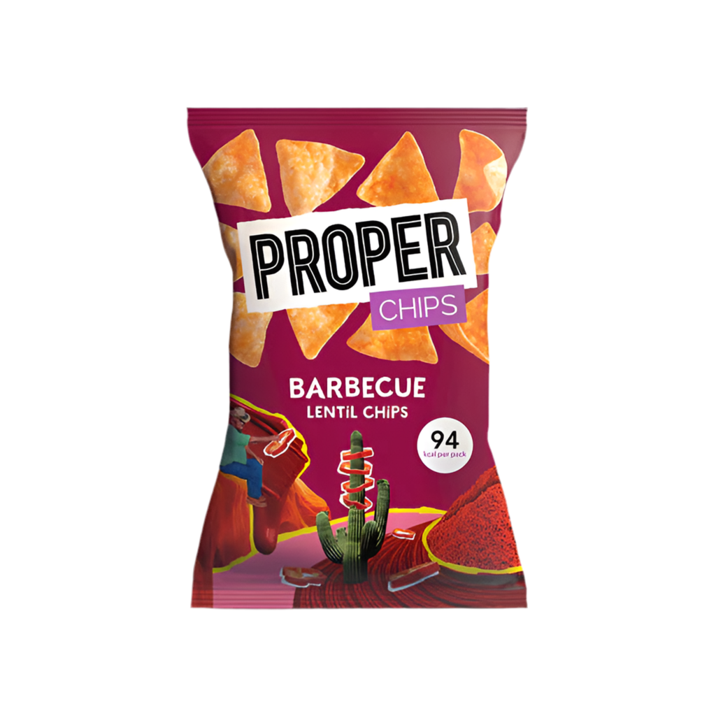 Proper Barbecue Lentil Chips 50g