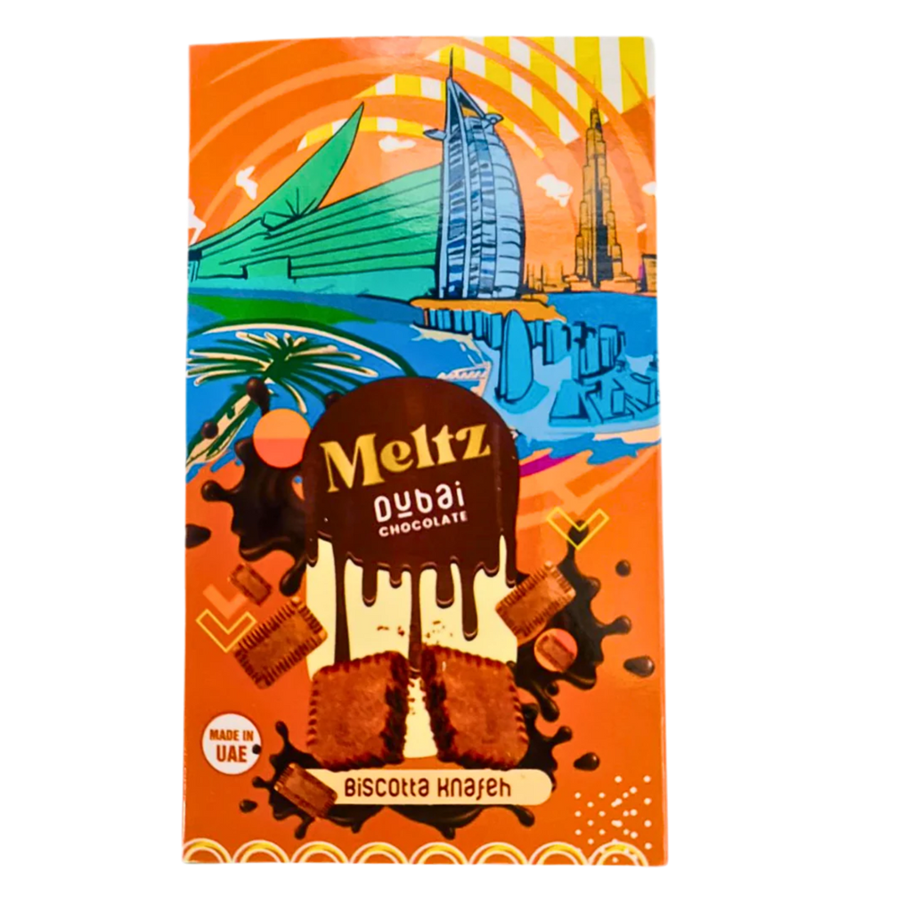 Meltz Dubai Chocolate Lotus Knafeh 75g small bar