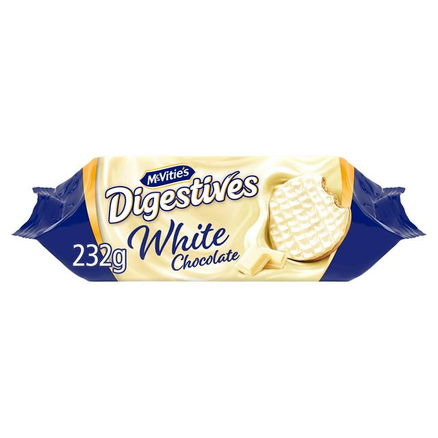 McVitie's Digestives White Chocolate 232g NEW