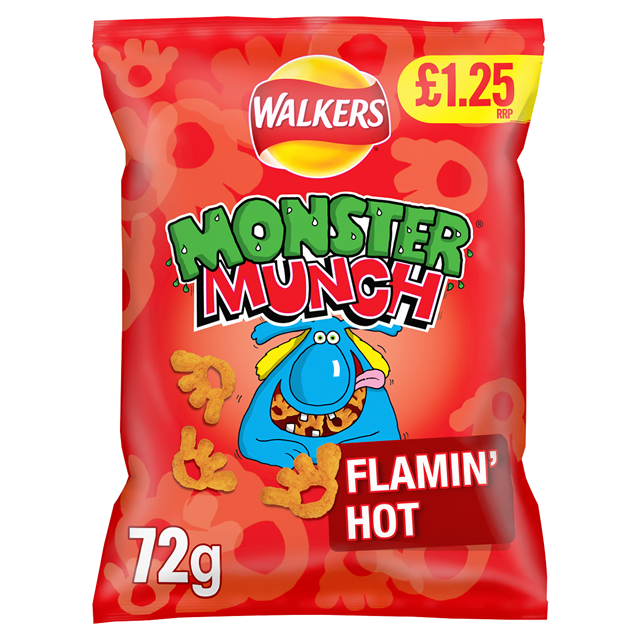 Walkers Monster Munch Flamin' Hot 72g