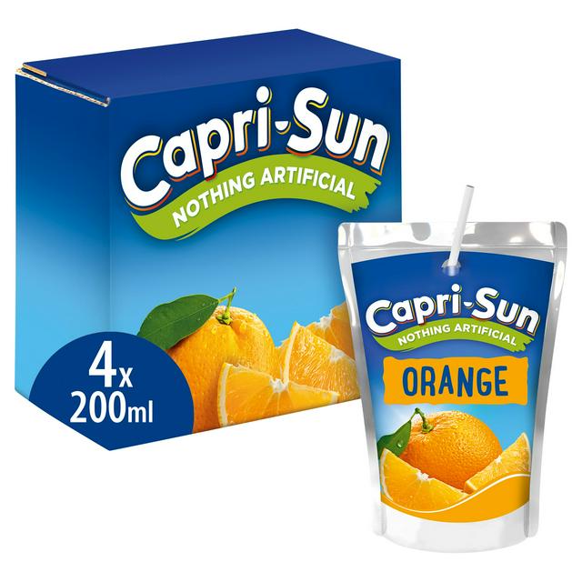 Capri-Sun Orange 4 Pack 200ml