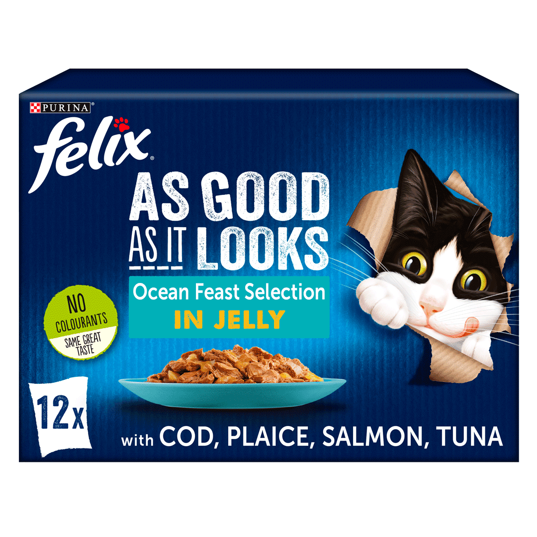 Felix As Good As It Looks Ocean Feast Selection in Jelly 12 x 100g