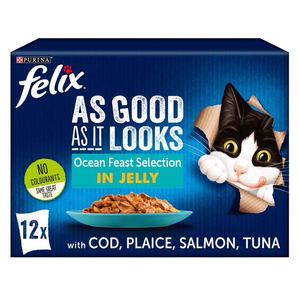 Felix As Good As It Looks Ocean Feast Selection in Jelly 12 x 100g