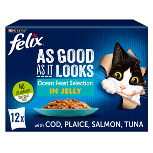 Felix As Good As It Looks Ocean Feast Selection in Jelly 12 x 100g