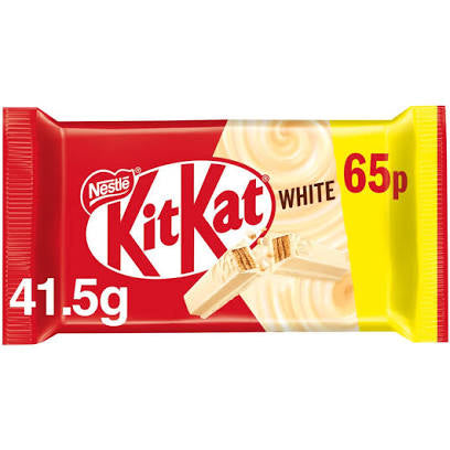 Kit Kat 4 Finger White Chocolate Bar 41.5g single