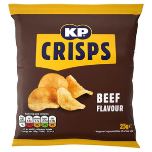 KP Beef Crisps 25g small bag quick sale