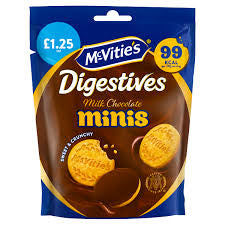 McVitie's Mini Chocolate Digestives Pouch 80g NEW