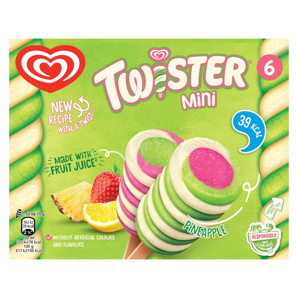 Wall’s Twister Ice Lolly Mini 6 x 50 ml