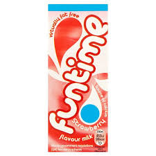 Funtime Strawberry Flavour Milk Small Carton 200ml