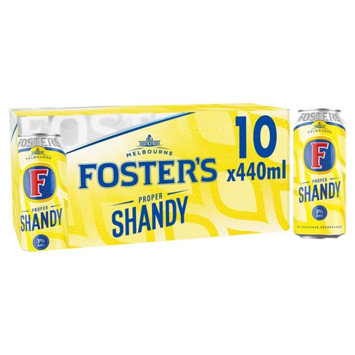 Foster's Shandy 10 x 440ml NEW