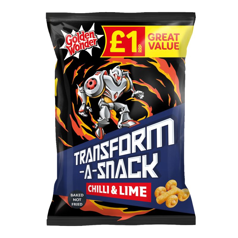 Golden Wonder Transformers Chilli Lime 56g new