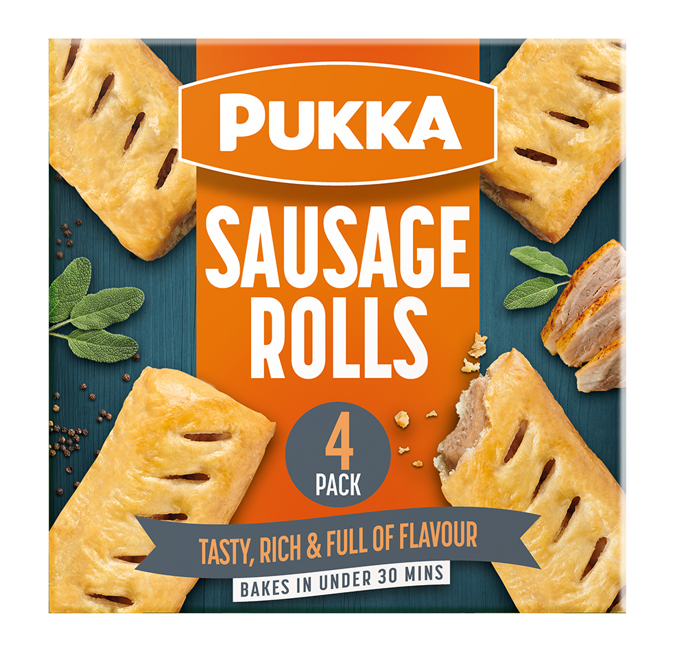 Pukka 4 Sausage Rolls 360g