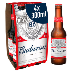 Budweiser Beer 4 x 300ml