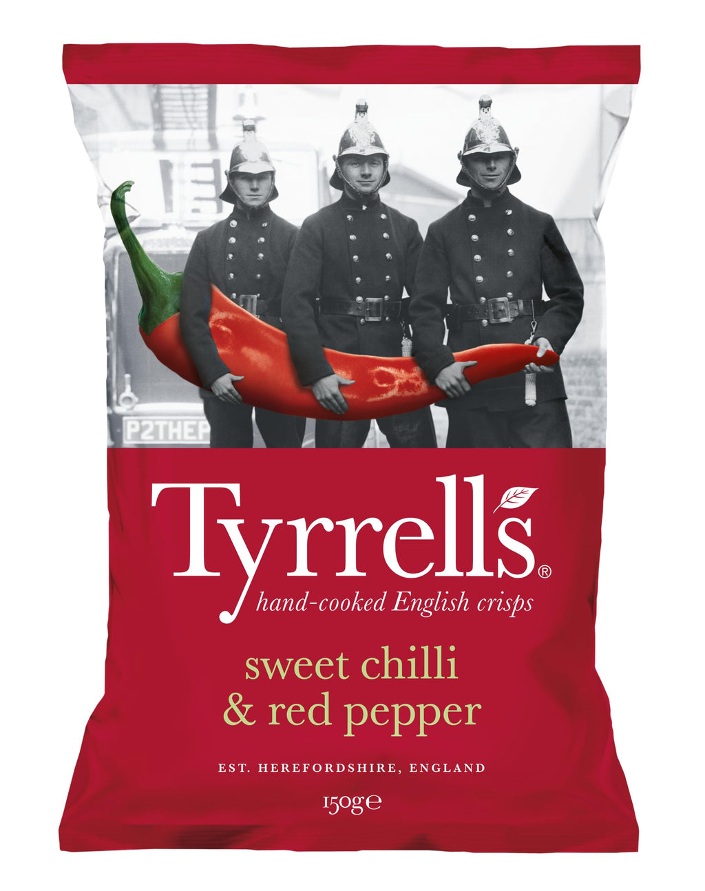 Tyrrells Hand-Cooked English Crisps Sweet Chilli & Red Pepper 150g