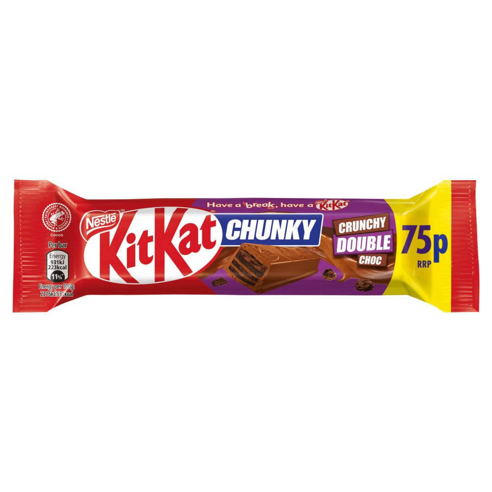 KitKat Chunky Crunchy Double Chocolate Bar 42g