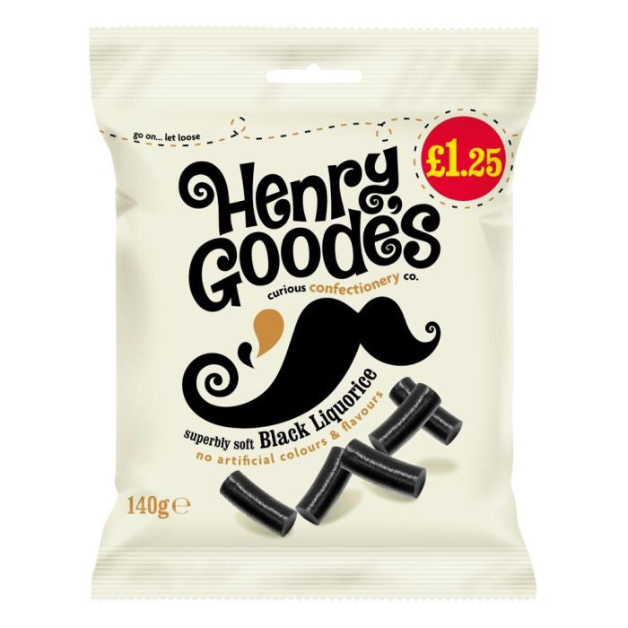 Henry Goode's Classic Liquorice Bag 140g