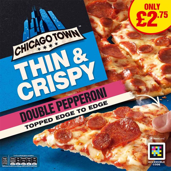 Chicago Town Thin & Crispy Pepperoni 305g