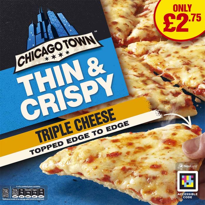 Chicago Town Thin & Crispy Triple Cheese 305g