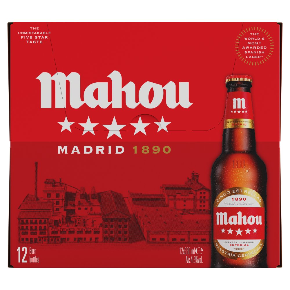 Mahou Madrid's Favourite Beer 12 x 330ml