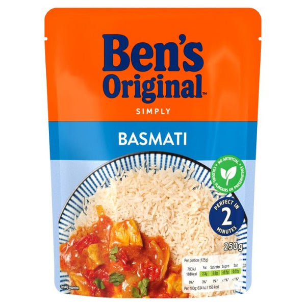 Ben's Original Basmati Microwave Rice 250g REDUCED TO CLEAER 23/09/25