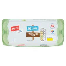 Jacks 10 large eggs free range