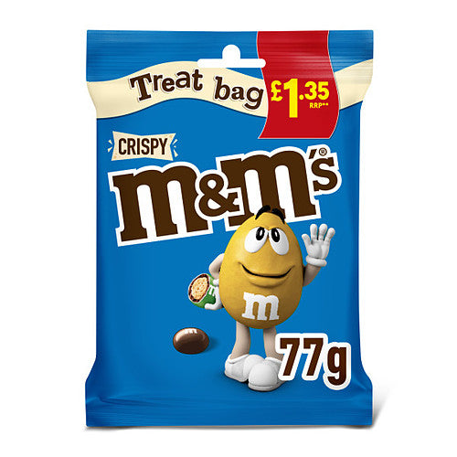 M&M's Crispy Chocolate Treat Bag 77g