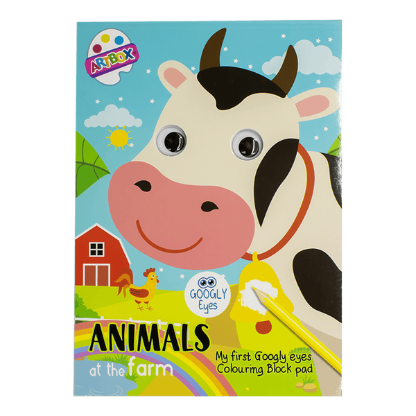 Wobbly Eyes Colouring Book Farm Animals