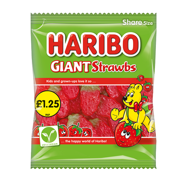 Haribo Giant Strawberries 140g