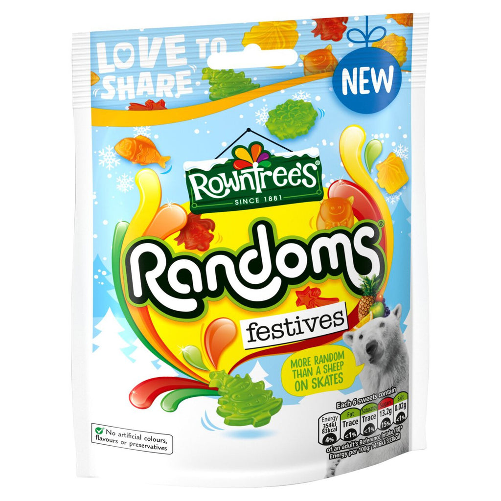 Rowntrees Randoms Festive Pouch 130g