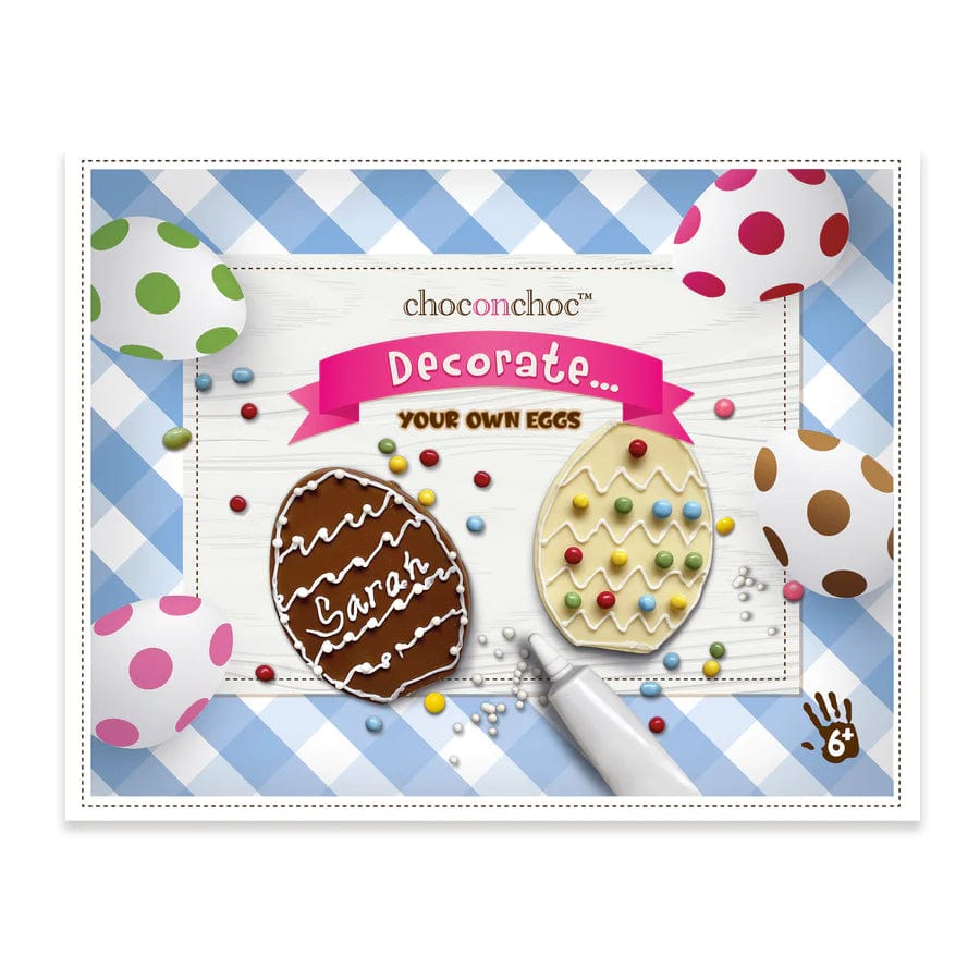 Choc on choc Flat egg decorate kit 65g