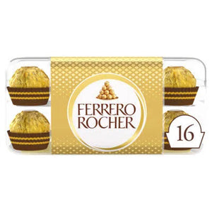 Ferrero Rocher Chocolate Pralines Gift Box 16 Pieces REDUCED TO CLEAR B.B 28/01/25