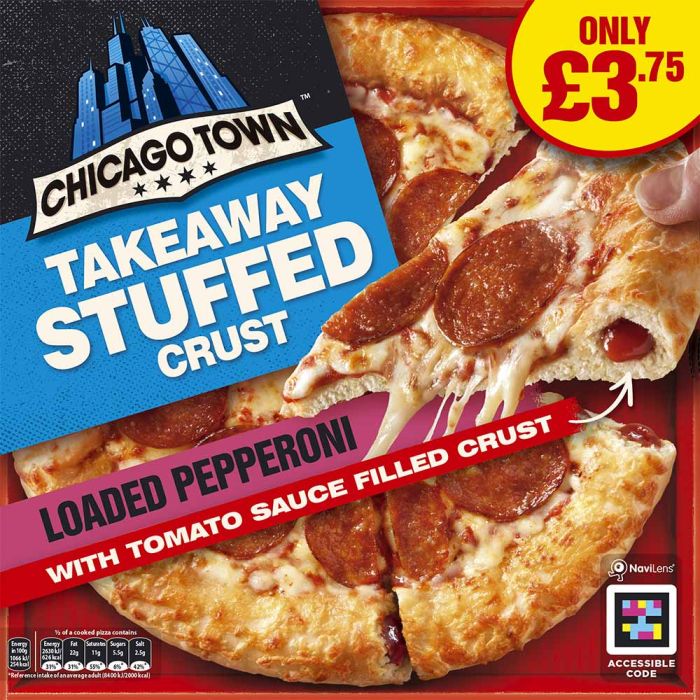 Chicago Town Takeaway Medium Pepperoni Pizza 490g