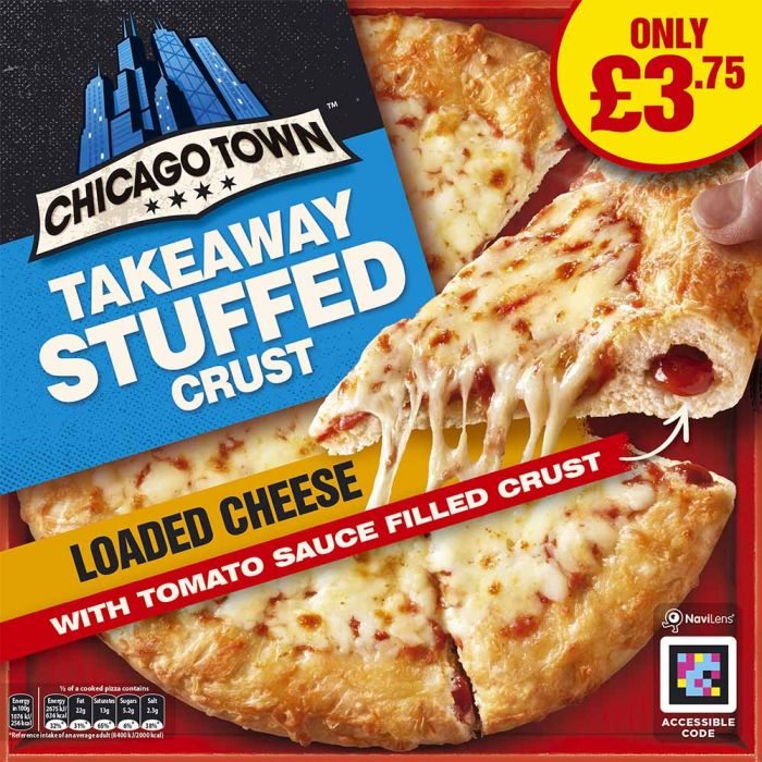 Chicago Town Takeaway Medium Stuffed Crust Cheese Pizza 480g