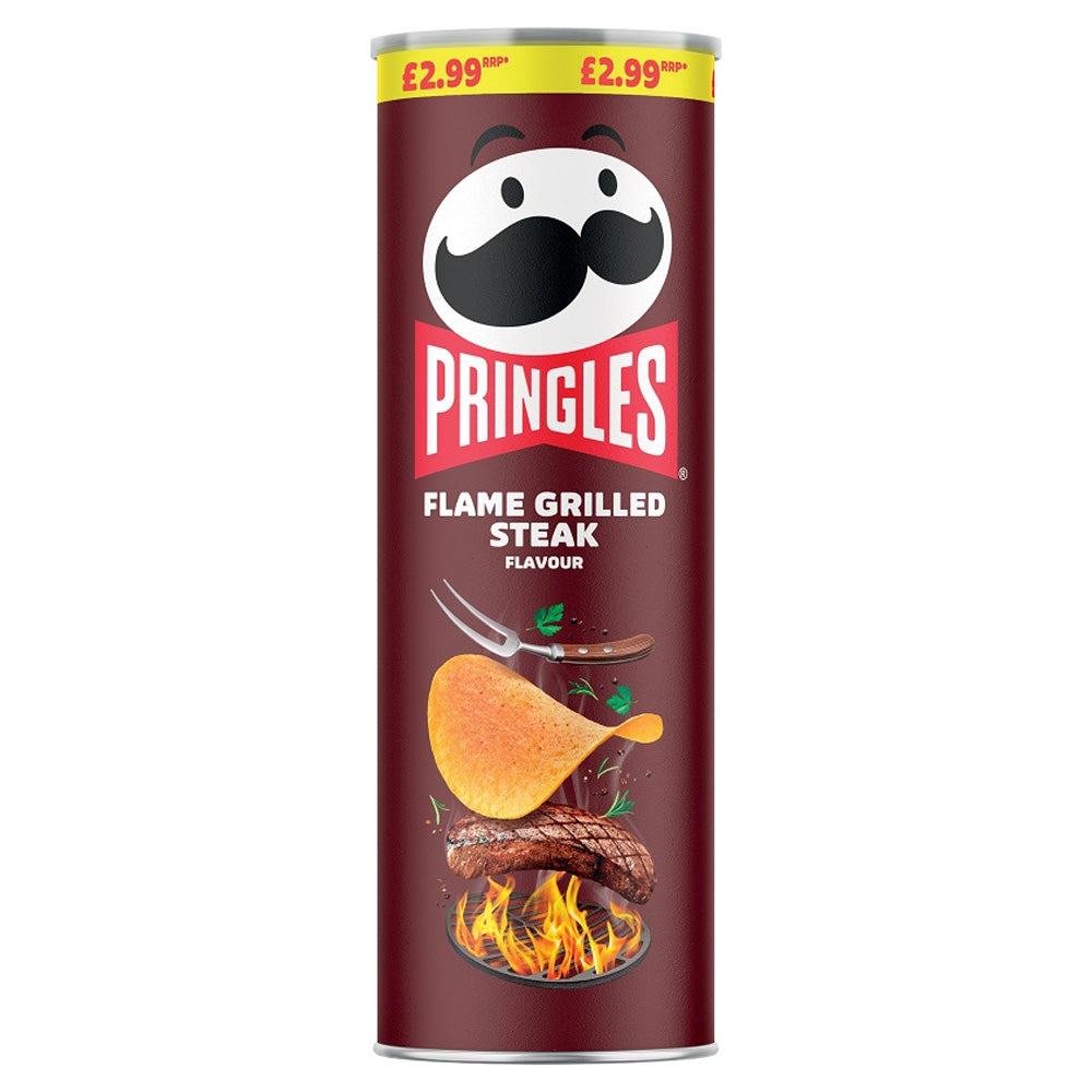 Pringles Flame Grilled Steak 165g NEW