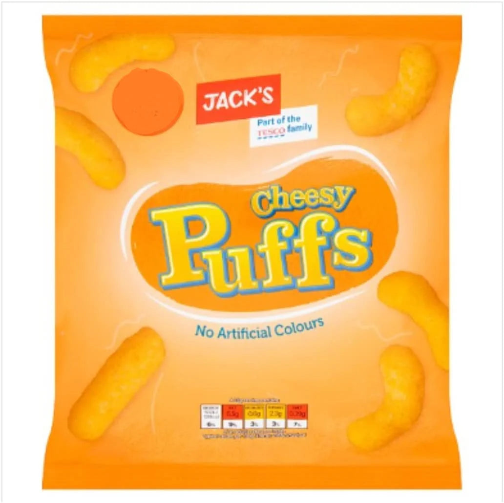 Jack's Cheesy Puffs 60g 2 packs