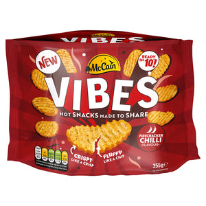 McCain Vibes Firecracker Chilli Hot Potato Snack 355g NEW