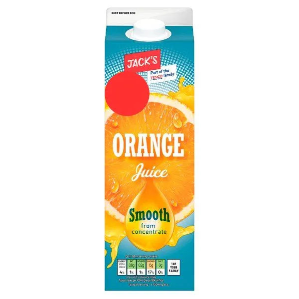 Jack's Orange Juice Smooth from Concentrate 1 Litre
