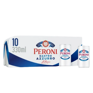 Peroni Nastro Azzurro 10 x 330ml 5% abv