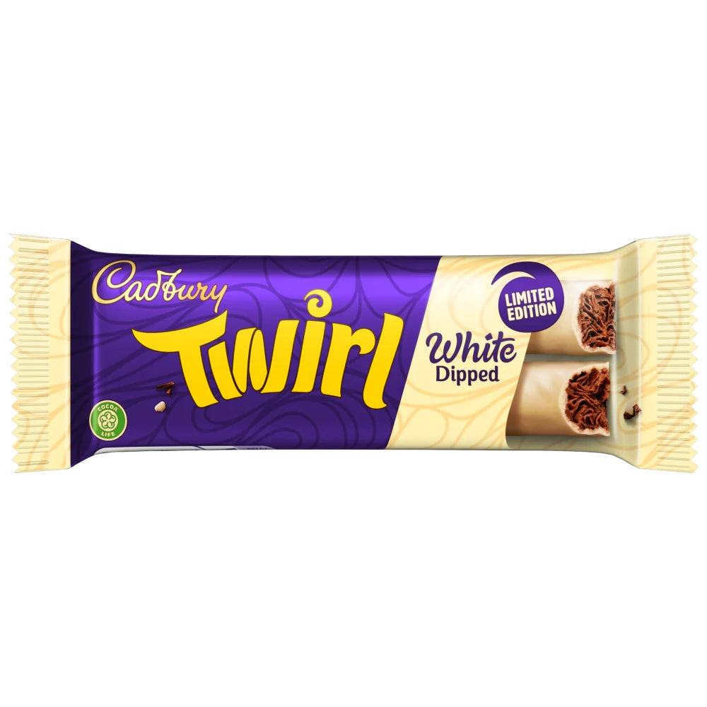 Cadbury Twirl White Chocolate Bar 43g NEW