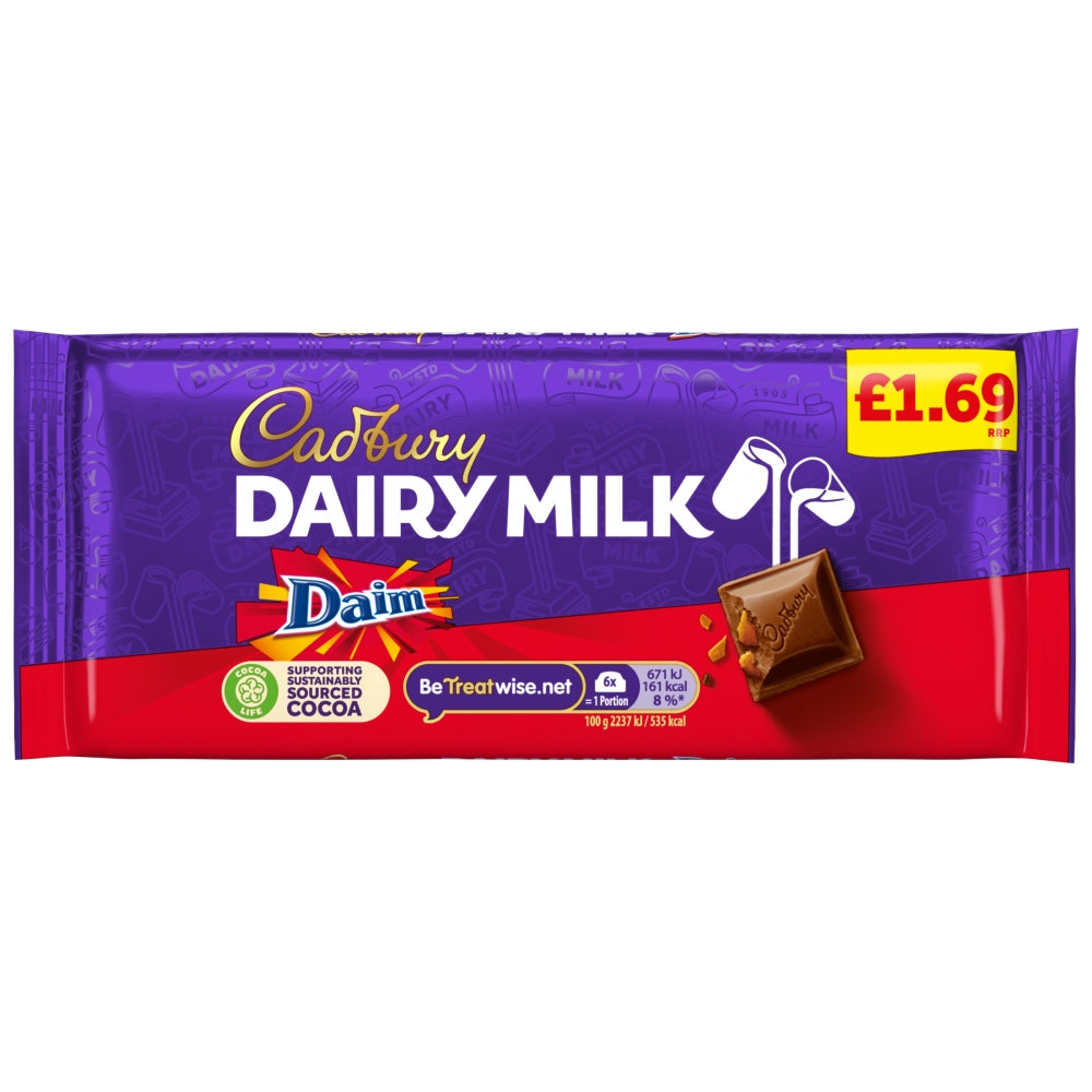 Cadbury Dairy Milk with Daim 120g