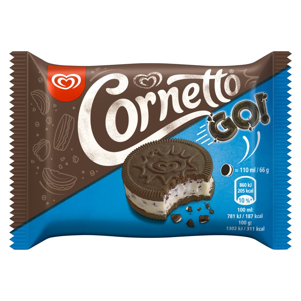 Cornetto Go Cookies & Cream Ice Cream Sandwich 110ml