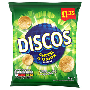 Discos Cheese & Onion Crisps 70g