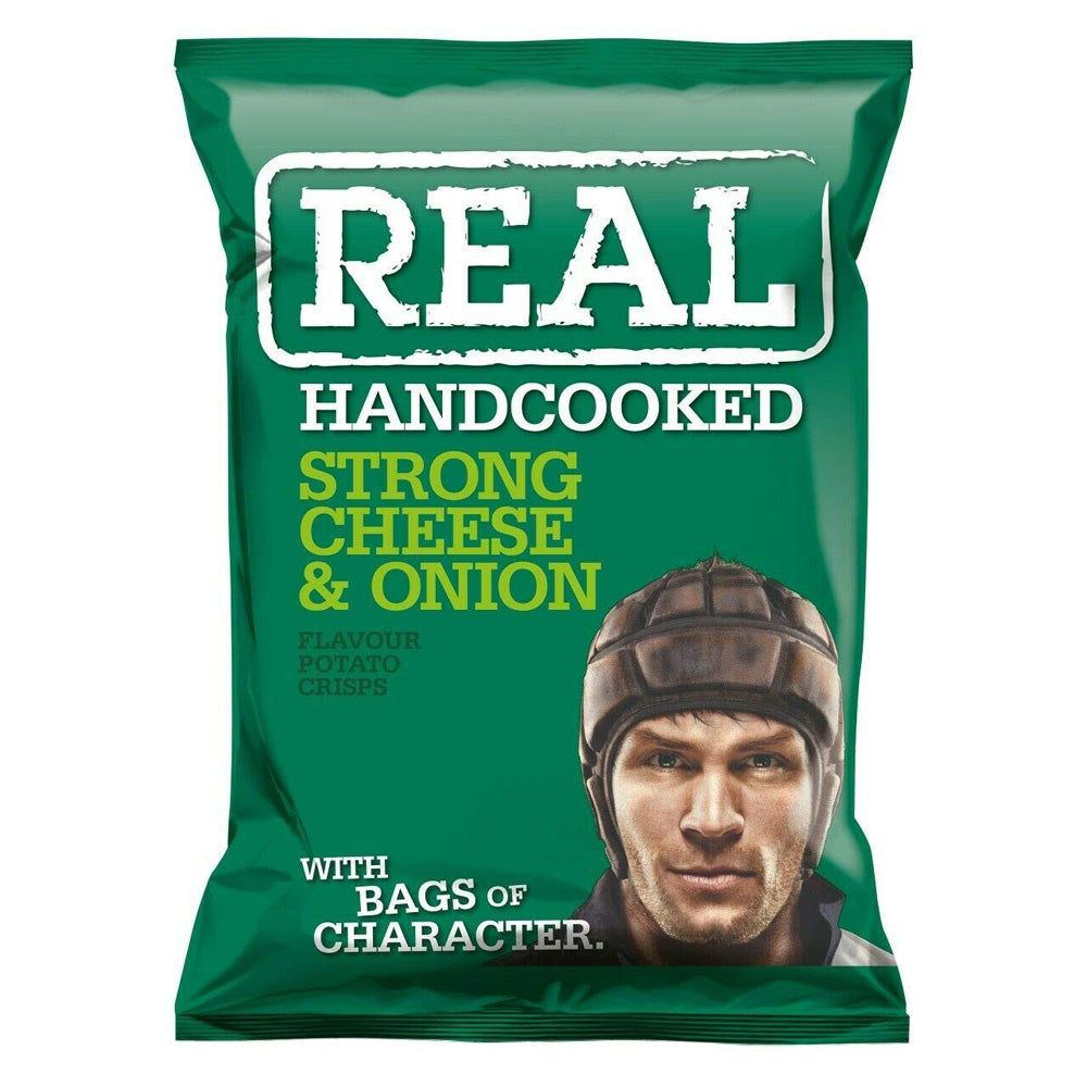 Real Crisps Cheese & Onion 35g single bag