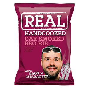 Real Crisps Smoked BBQ Rib 35g single bag
