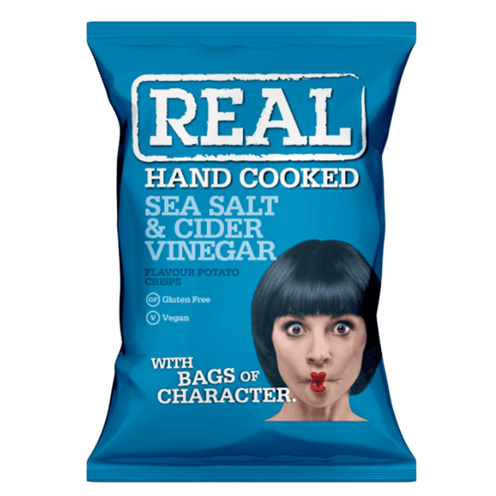 Real Crisps Sea Salt & Cider Vinegar 35g single bag