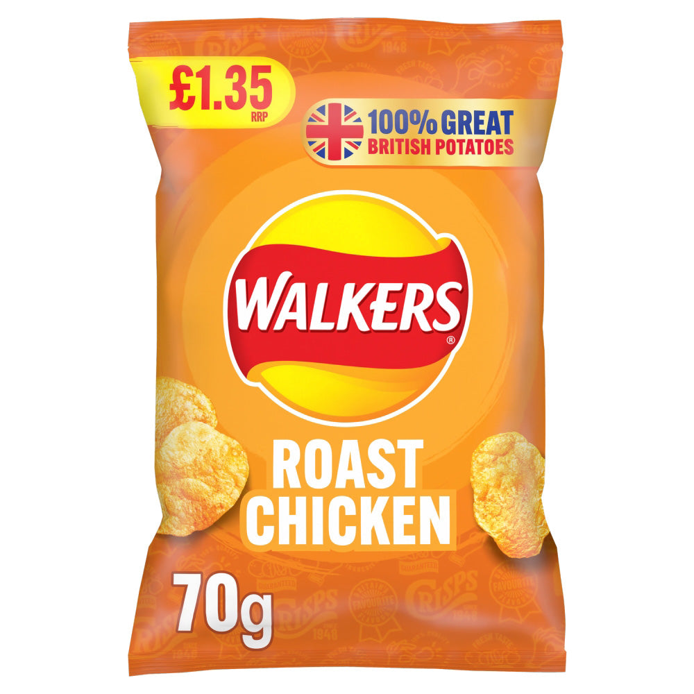 Walkers Roast Chicken Crisps 70g