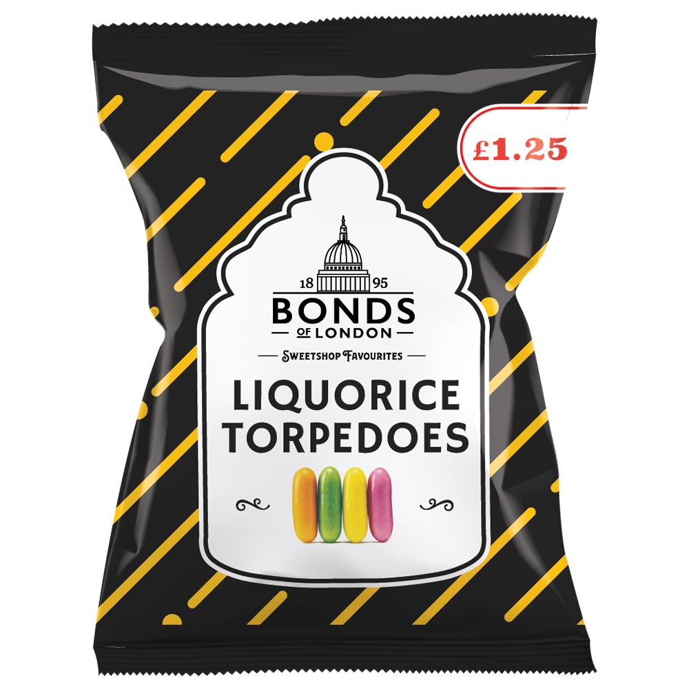 Bonds Liquorice Torpedoes 120g