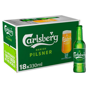 Carlsberg Danish Pilsner Lager Beer 18x330ml Bottle
