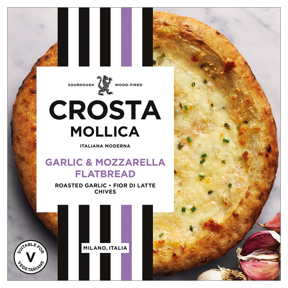 Crosta & Mollica Garlic & Mozzarella Flatbread 229g